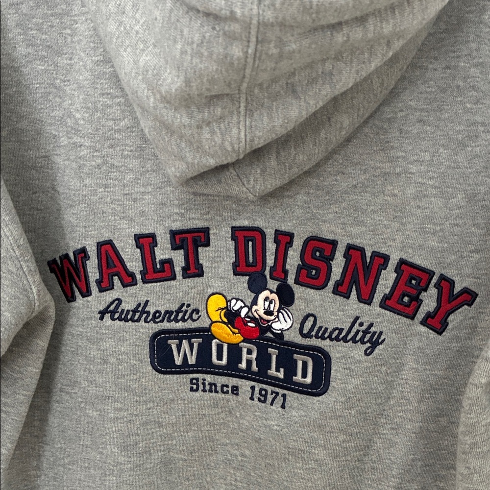 Gray Zip-Up Hoodie Sweater